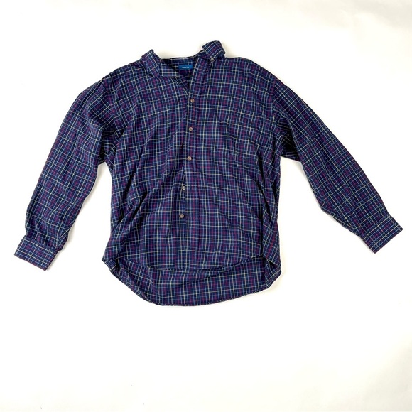 Jantzen Checkered Shirt with Red and Yellow Accents - Picture 1 of 3
